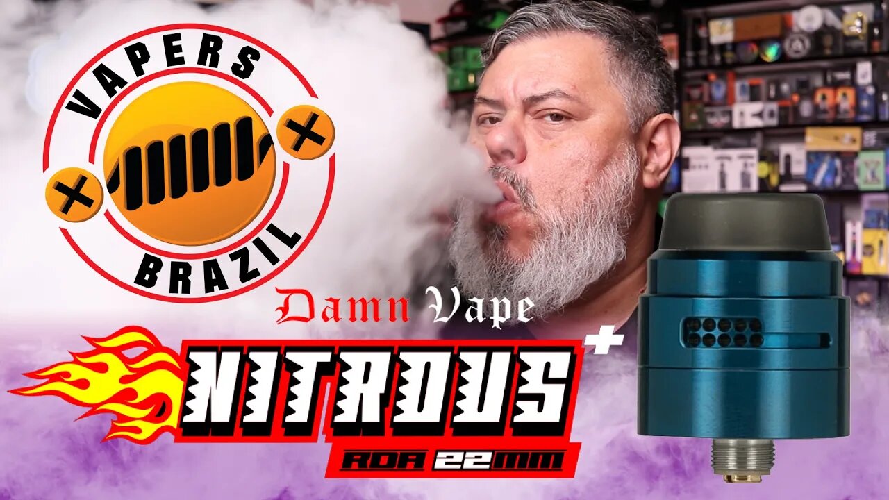 Dawn Vape Nitrous RDA - Incrível, funciona bem em single ou dual!!! - Review PTBR