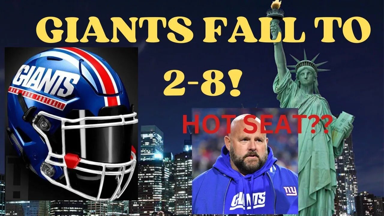 GIANTS LOSE FALL TO 2-8 | new york giants | talkin giants