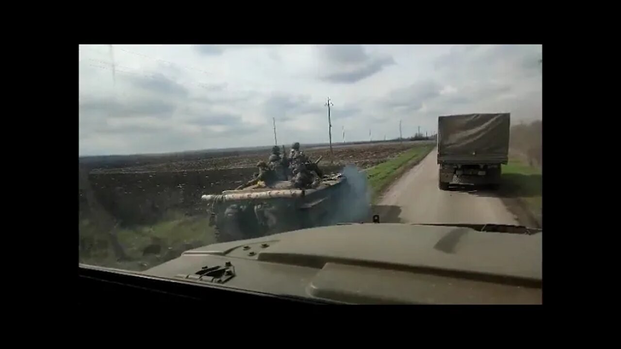 A Russian convoy near Donbass!