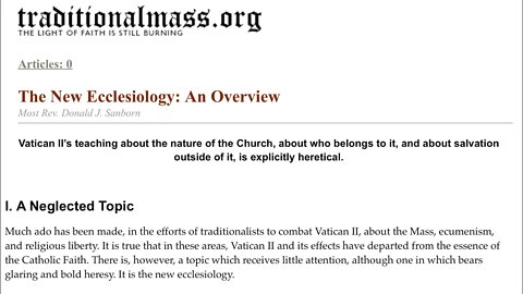 Vatican II: Explicitly Heretical