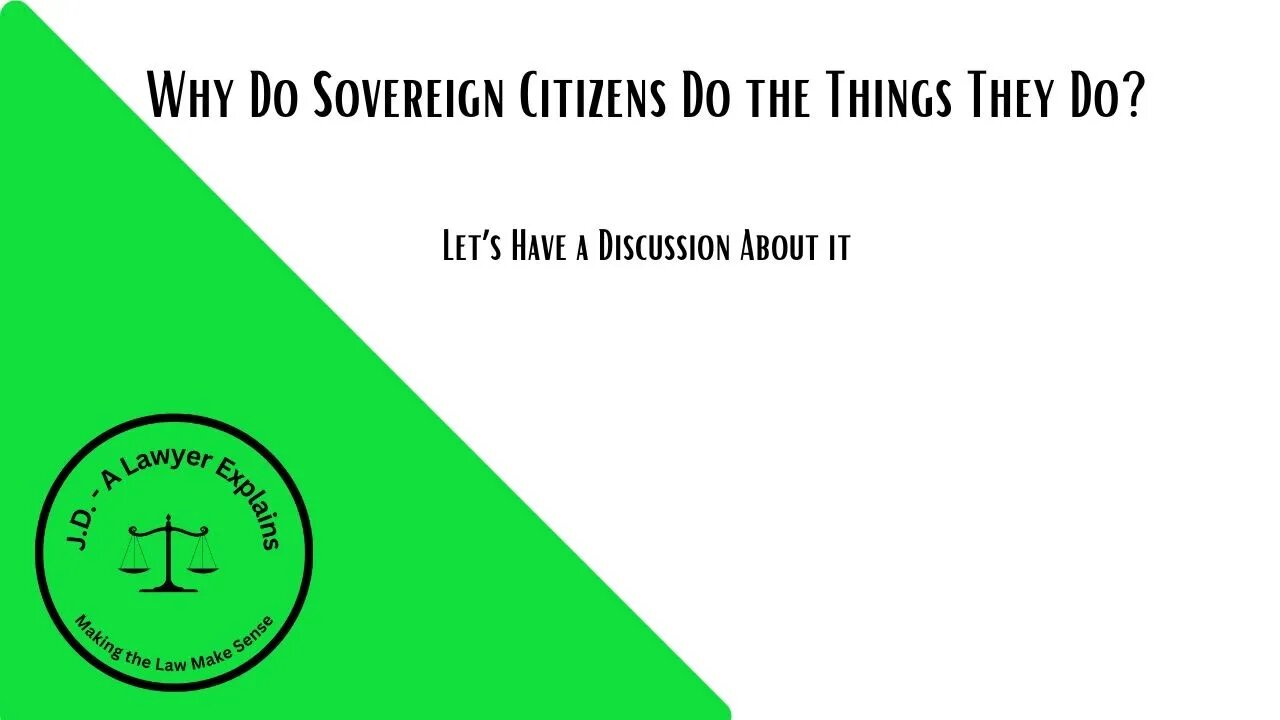 What, Exactly, Makes a Person Spout this Sovereign Citizen Nonsense? (I have some thoughts)