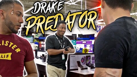 DRAKE WANNABE PRED CONFRONTED!