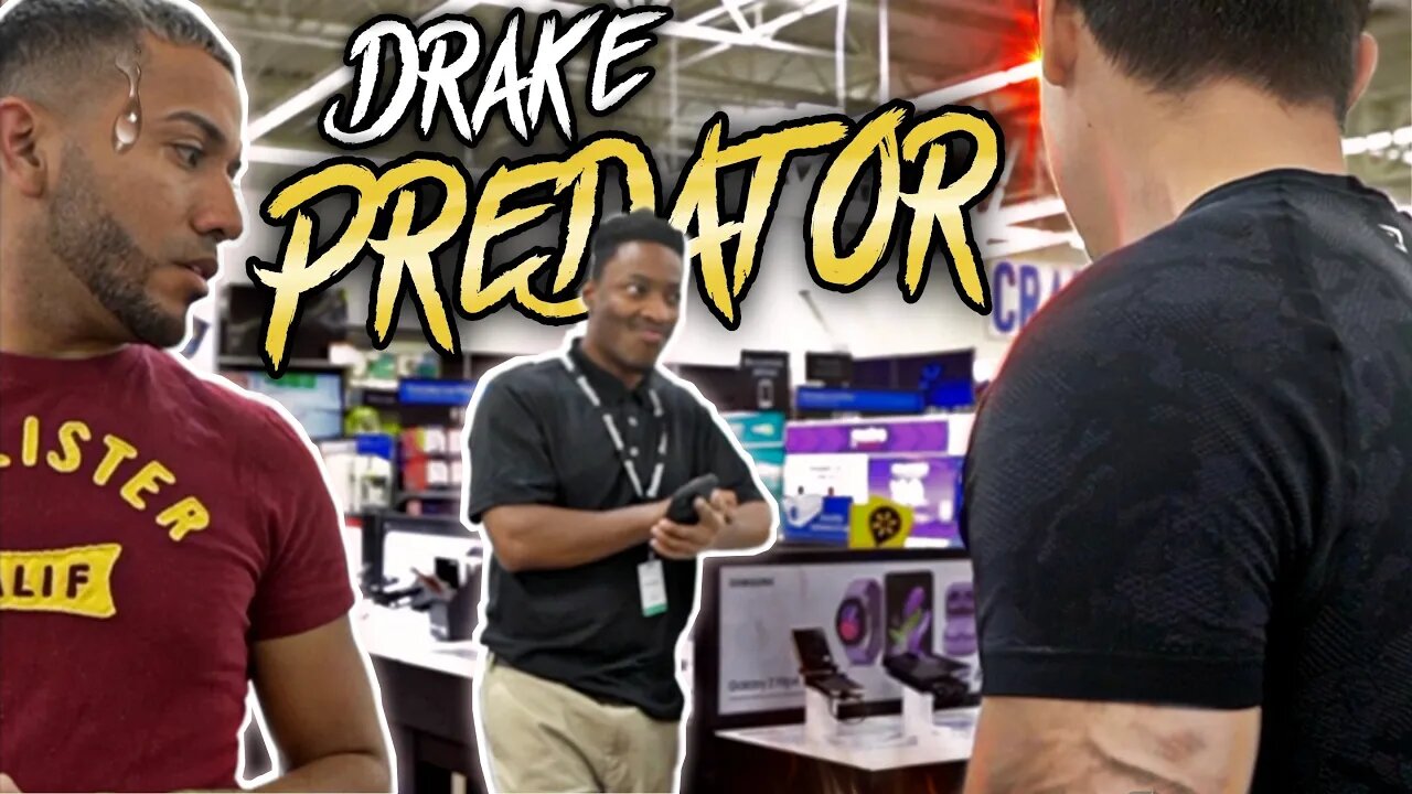 DRAKE WANNABE PRED CONFRONTED!