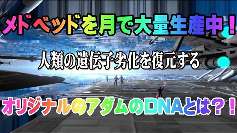 （前半）メドベッドを月で大量生産中！！人類の遺伝子劣化を復元するオリジナルのアダムのDNAとは？！