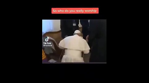 Who does the Pope actually Worship?