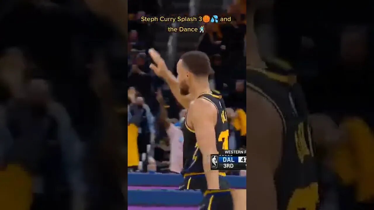 Stephen Curry splash 3! and the Dance Celebration