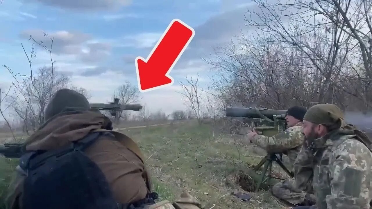 POLICEMEN OF MYKOLAIV BATTALION HIT A TARGET WITH ATGM NEAR!