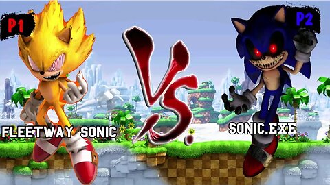 Fleetway Sonic VS Sonic exe I Sonic Mugen