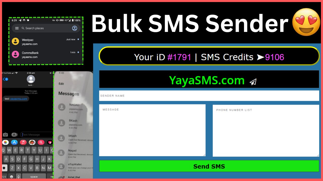 send bulk sms with any sender id