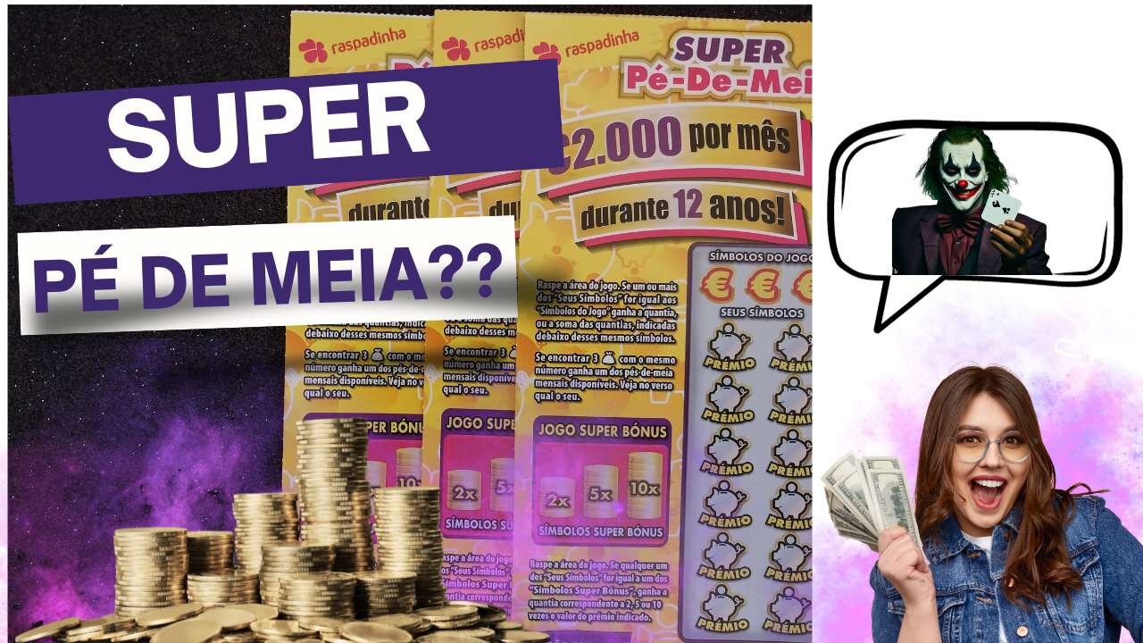 olá amigos, hoje vamos tentar a sorte com as raspadinhas pé de meia