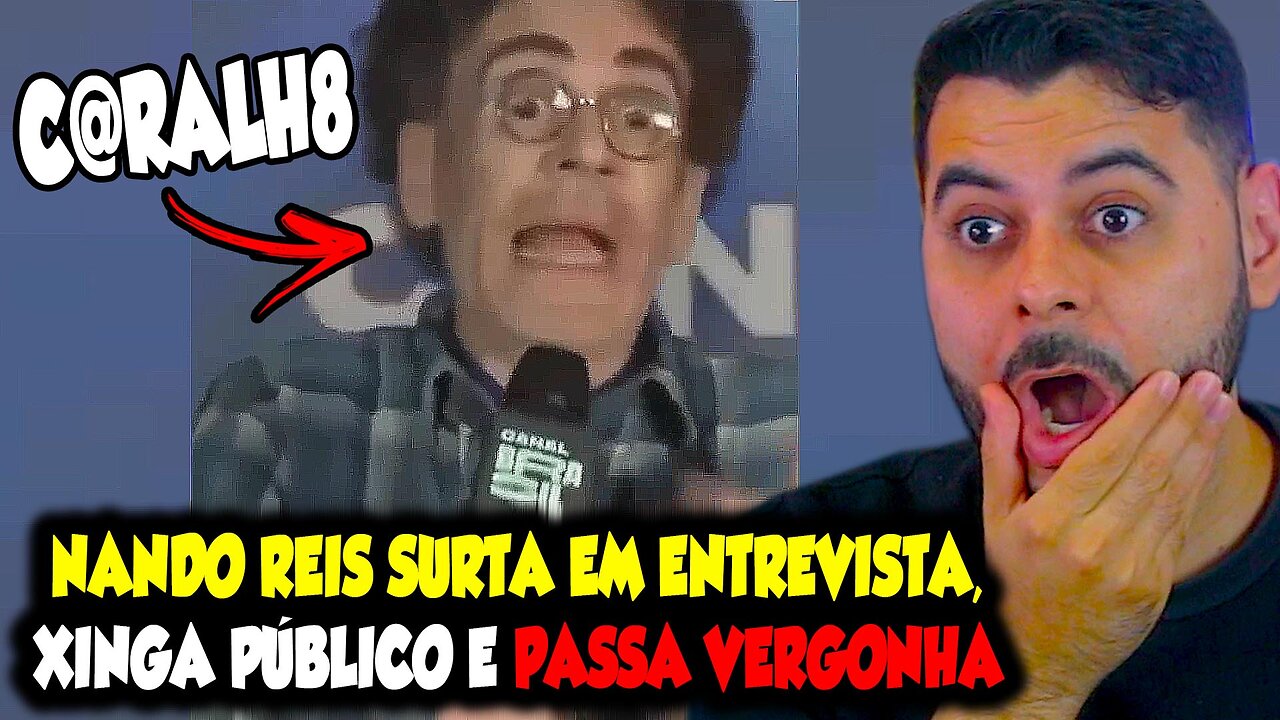 NANDO REIS SURTA EM ENTREVISTA, XINGA PÚBLICO E PASSA VERGONHA