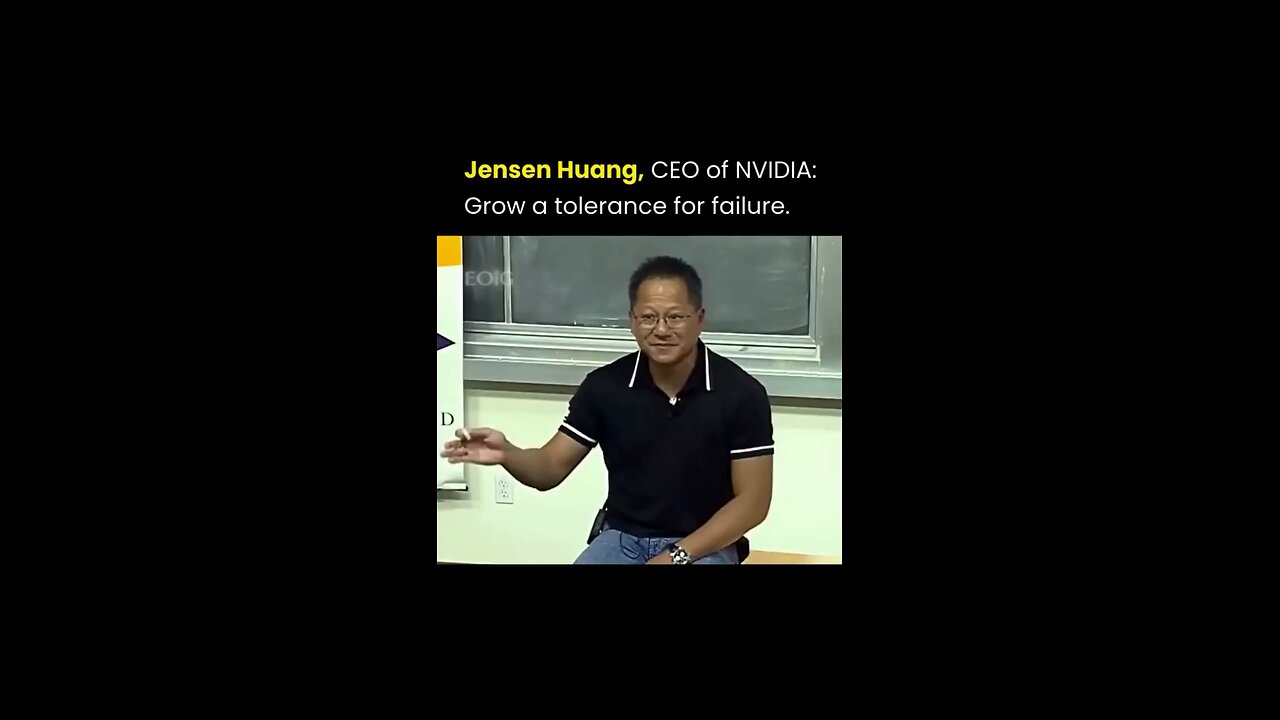 CEO of Nvidia on Growing a tolerance for failure