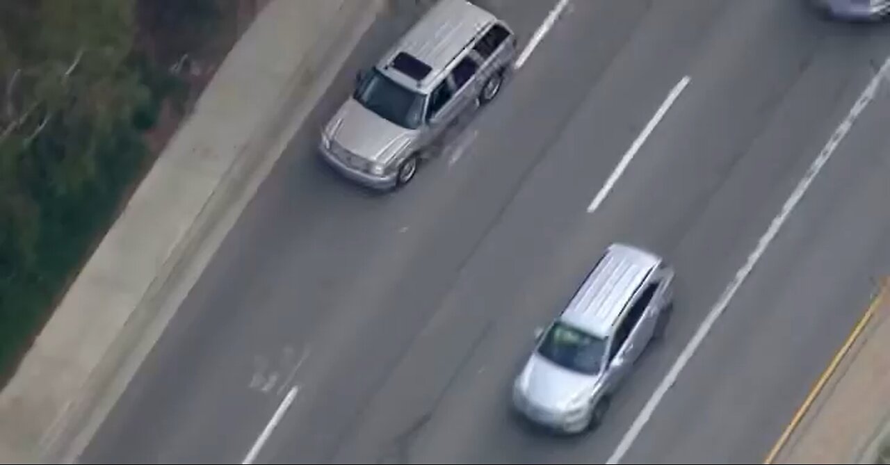 Car chase. Caught on air copter