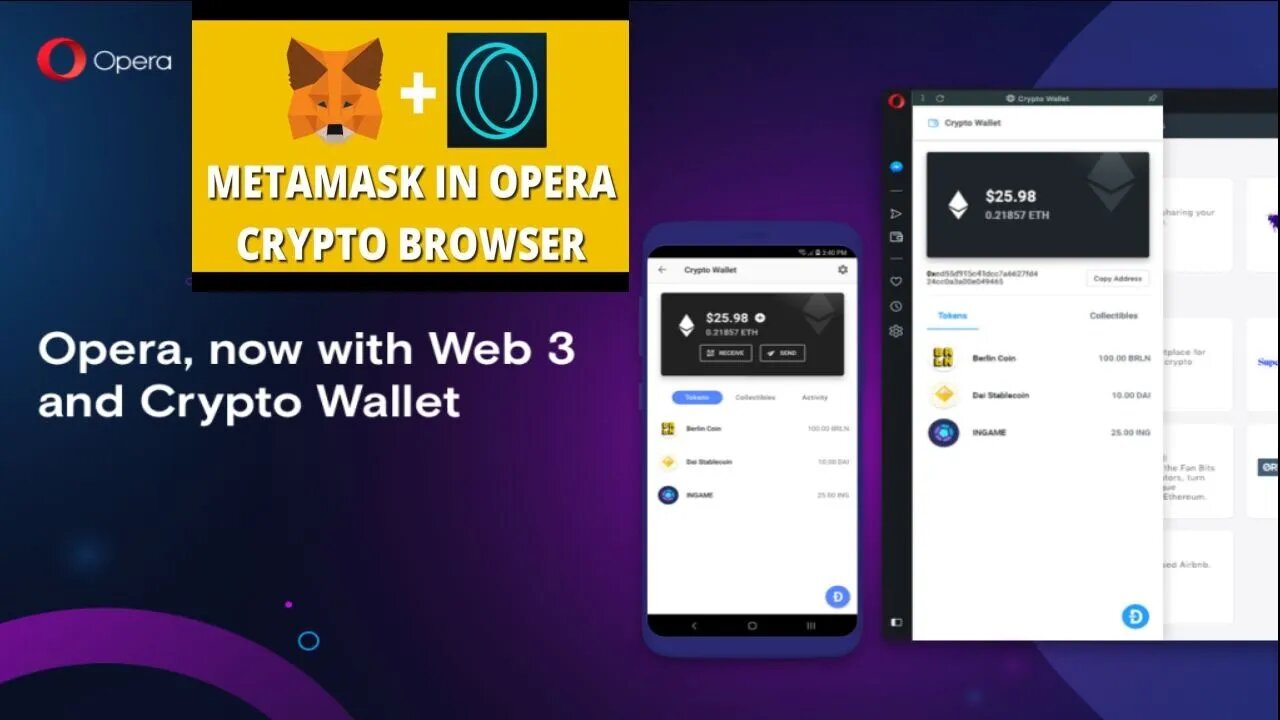 Opera Crypto Browser Integrates MetaMask | Crypto Mash News | Opera Integrates MetaMask #shorts #cmc