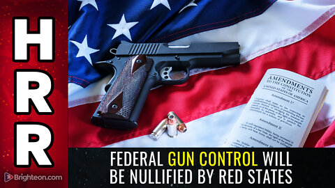 Federal GUN CONTROL will be NULLIFIED by red states