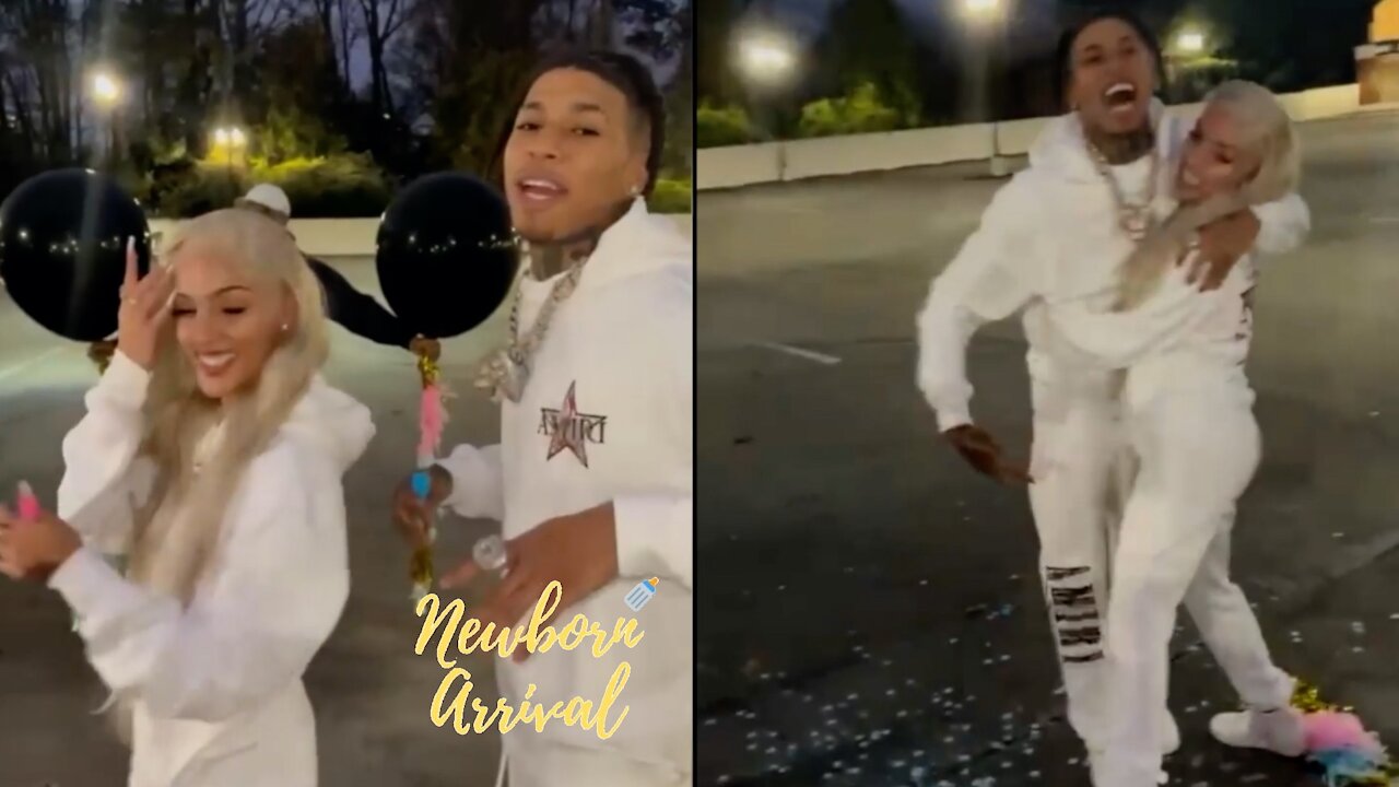 NLE Choppa & "GF" Marissa Have Their Gender Reveal! 👶🏽