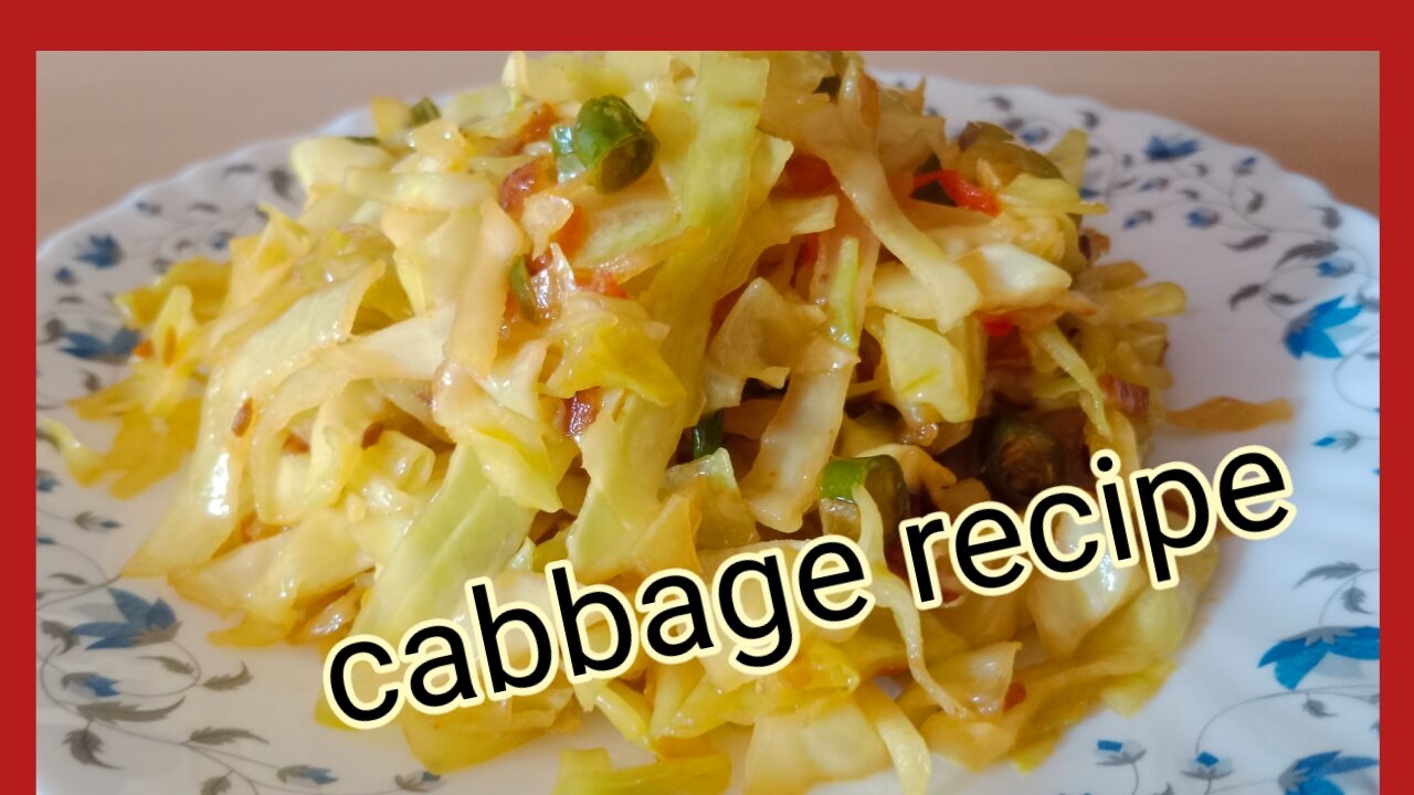 Cabbage recipe | कोबी ची भाजी