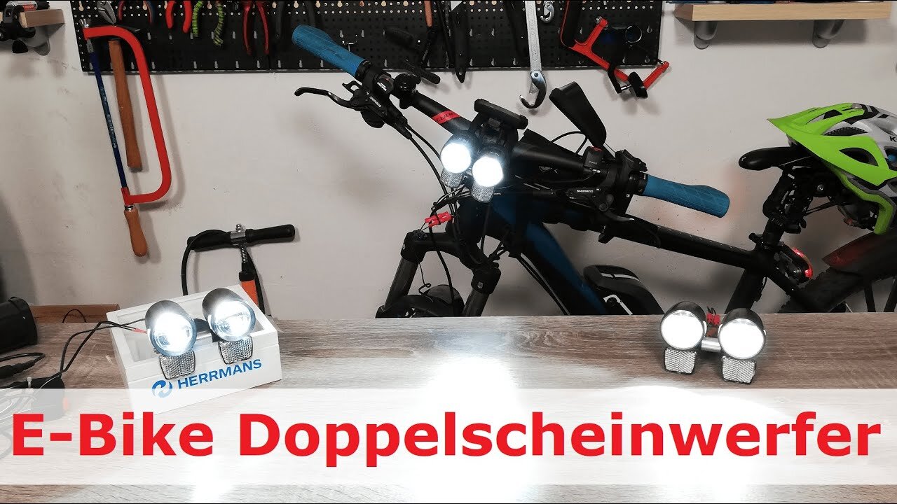 E-Bike Doppelscheinwerfer Herrmans H-Black MR8 vs H-Black Pro vs buum IQ-X E im Vergleich