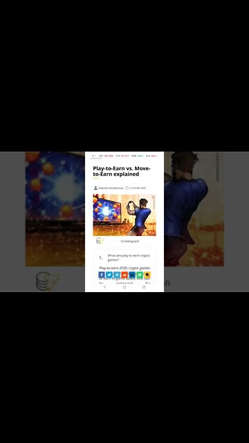Play-to-Earn vs. Move-to-Earn Explained #cryptomash #cryptomashnews #cryptonews #P2E #M2E