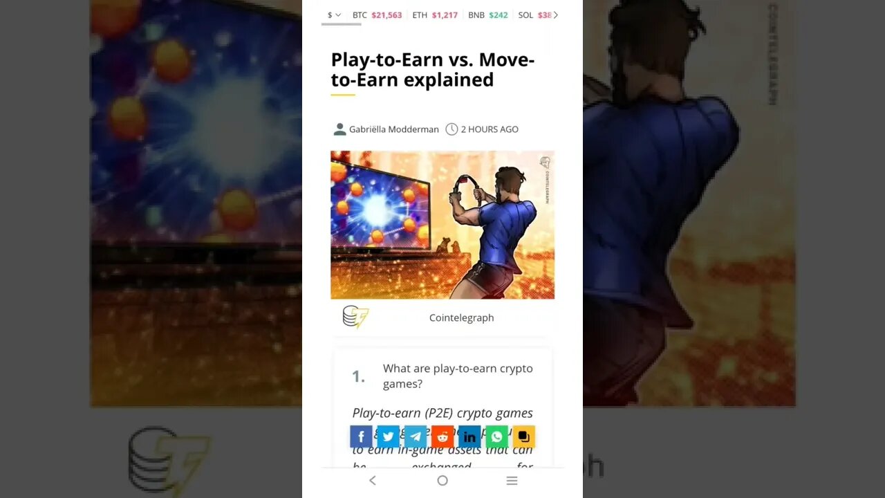 Play-to-Earn vs. Move-to-Earn Explained #cryptomash #cryptomashnews #cryptonews #P2E #M2E