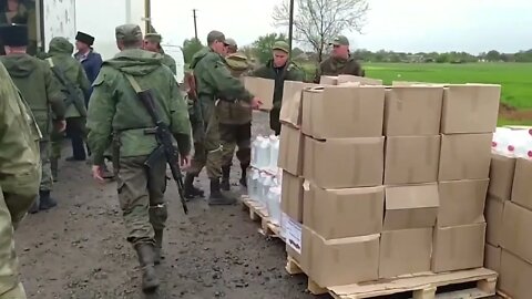 Russian & Cossacks Troops Deliver 55 Tons Of Humanitarian Aid To Residents Of Zaporozhye Region