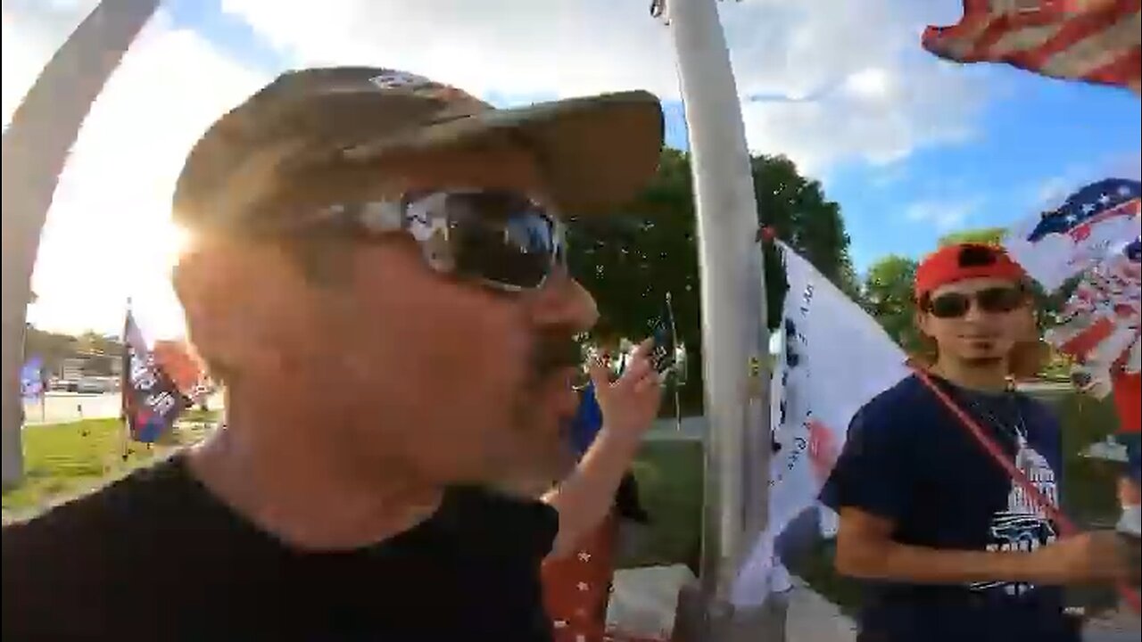 Waving Trump flags tomorrow