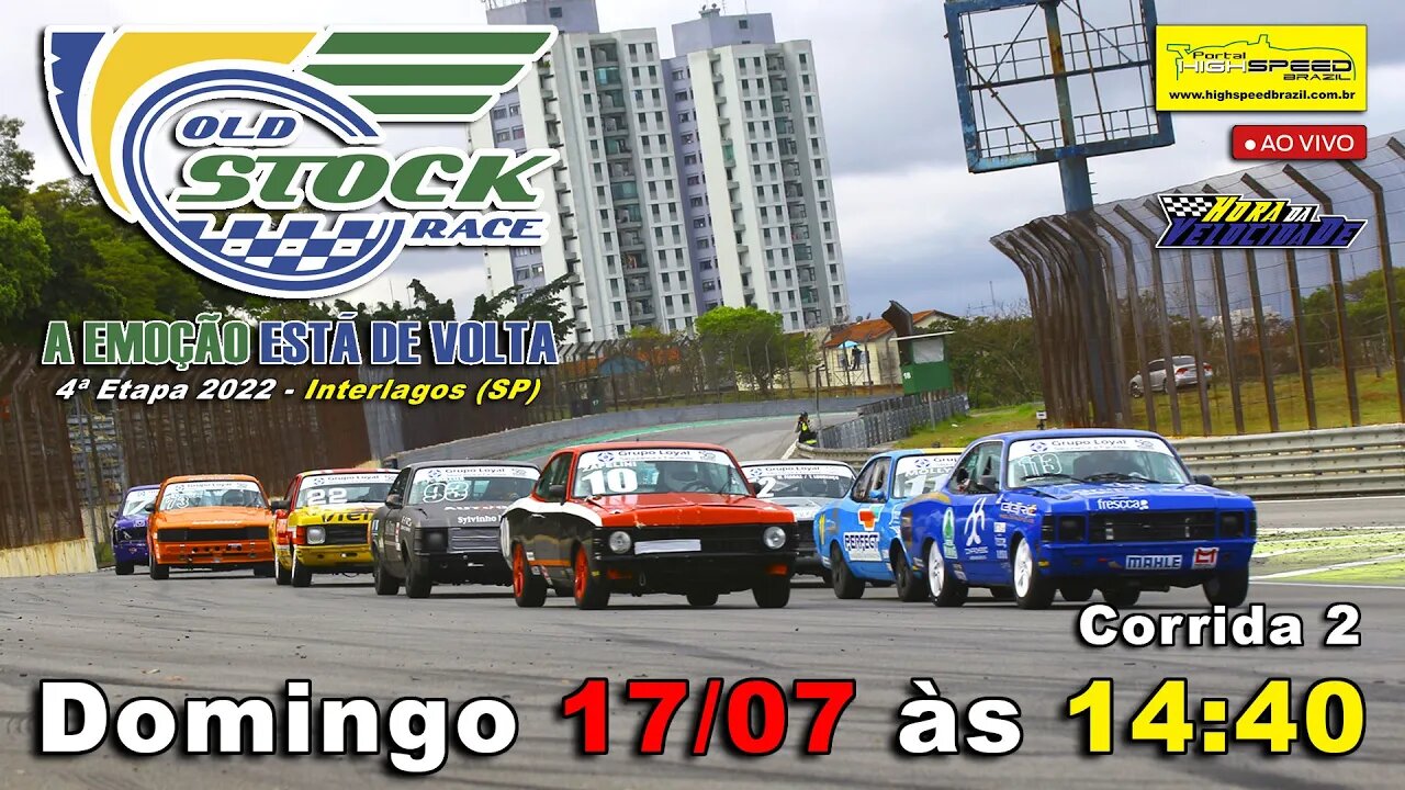 OLD STOCK RACE | Corrida 2 | 4ª Etapa 2022 - Interlagos (SP) | Ao Vivo