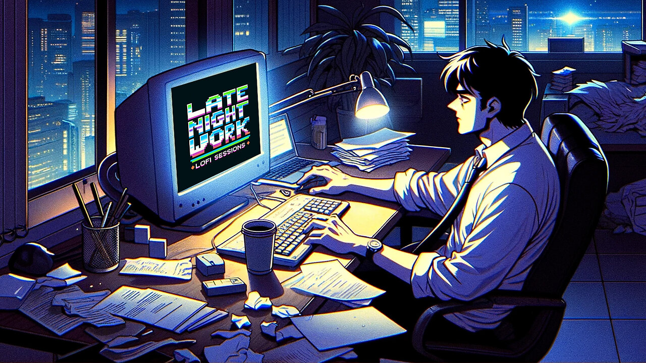 Late Night Work Lofi Sessions 💻 Lofi Hip Hop/Chillhop Compilation