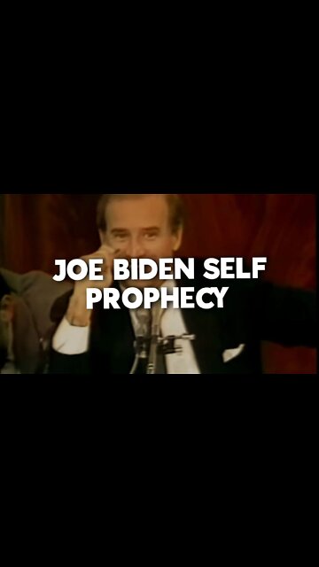 JOE BIDEN SELF PROPHECY 😷
