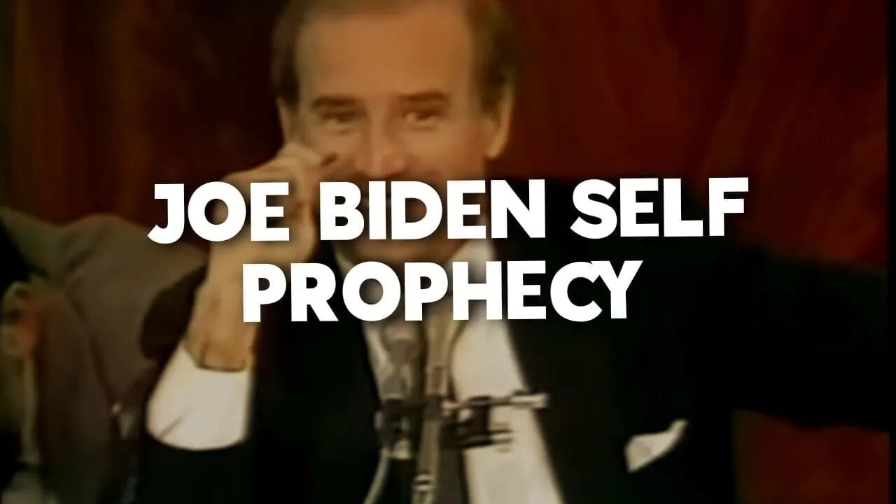 JOE BIDEN SELF PROPHECY 😷