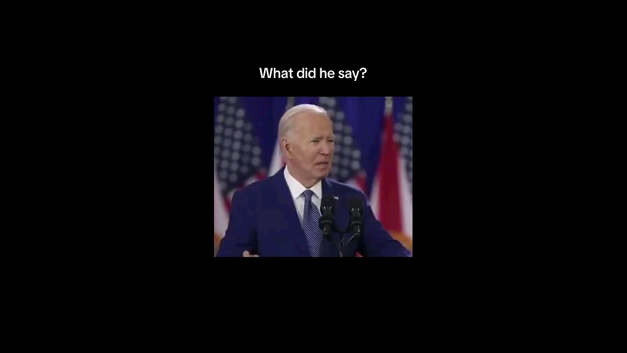 Typical Biden comment.