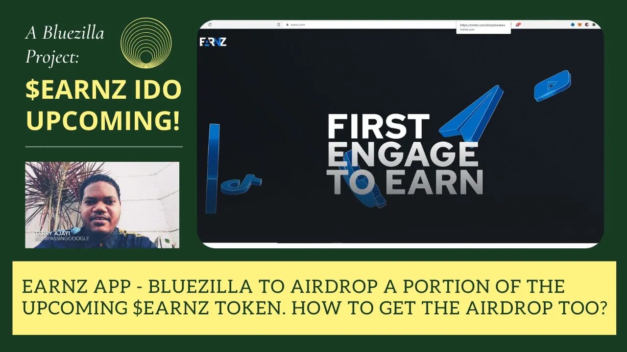 Earnz App - Bluezilla To Airdrop A Portion Of The Upcoming $EARNZ Token. How To Get The Airdrop Too?