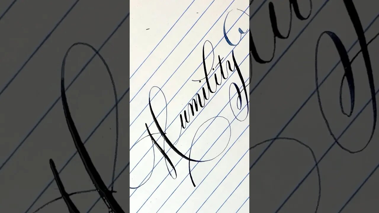 Calligraphy Word: Humility #calligraphy #handwriting #calligraphymasters