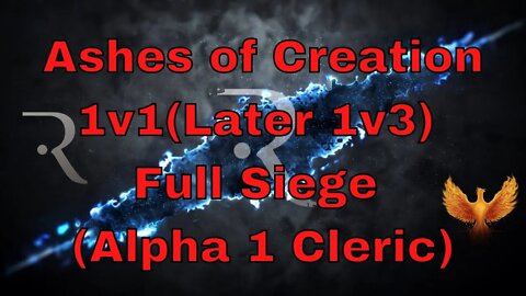 Ashes of Creation PVP Gameplay 1v1 Eventually 1v3 Full Siege (Alpha 1 Cleric)