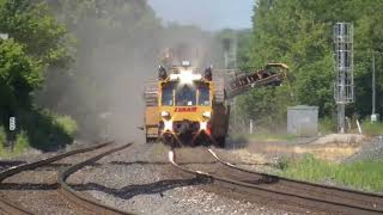 Loram Ballast Cleaner on CSX Part 1 from Berea, Ohio July 9, 2022