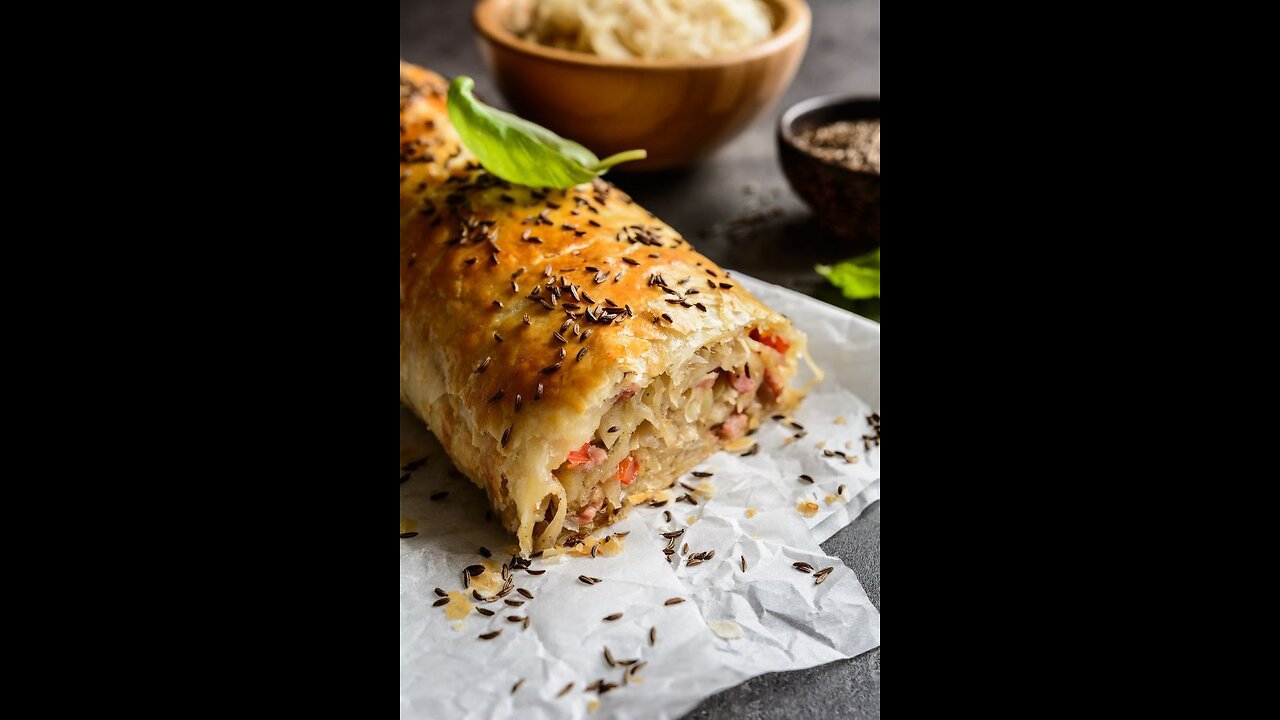 Cabbage Strudel with feta