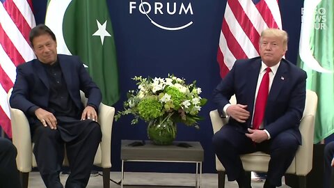 WATCH: Donald Trump talks with Pakistani Prime Minister Imran Khan at World Economic Forum in Davos