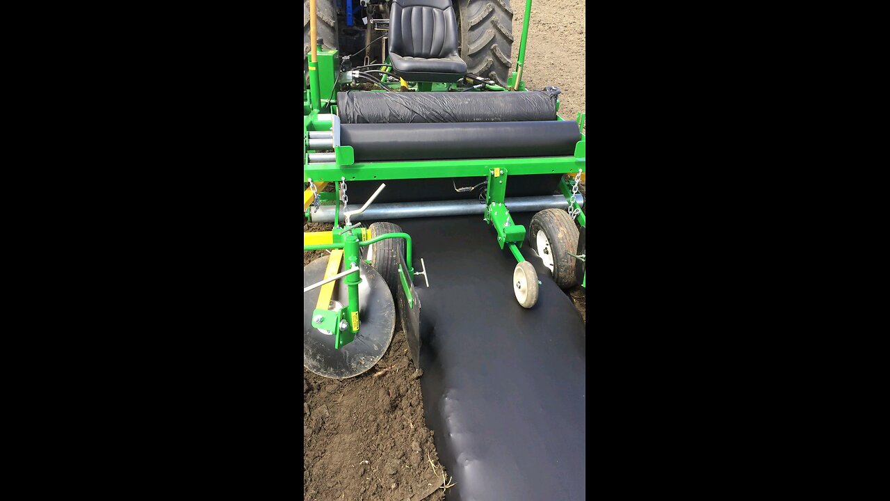 Plastic mulch laying with RainFlow 2600