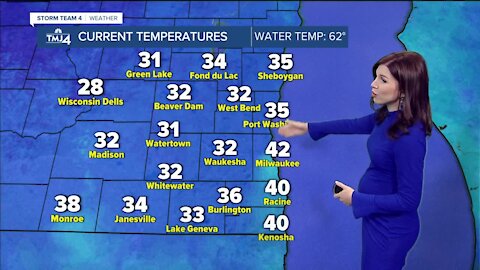 Chilly and partly cloudy Friday