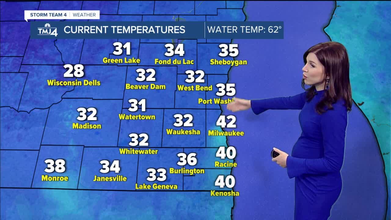 Chilly and partly cloudy Friday