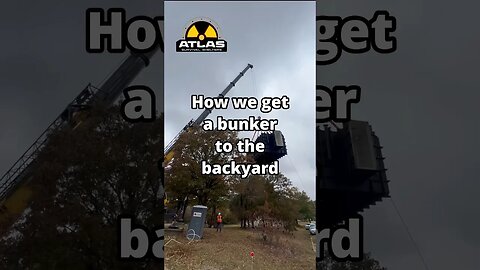 $200,000 bunker installed with a BIG ASS crane! 😎 #bombshelter #bunker #shelter #survival #prepper