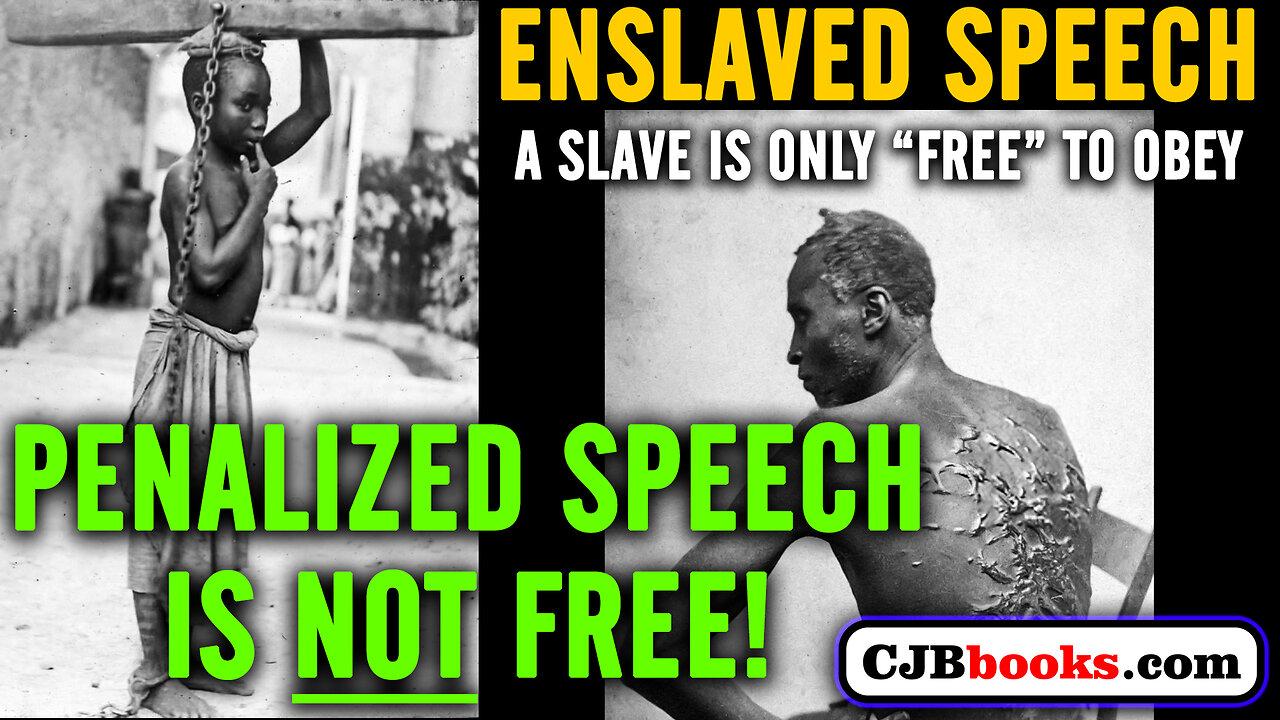 Penalized Speech Is Not Free Speech It Is Enslaved Speech