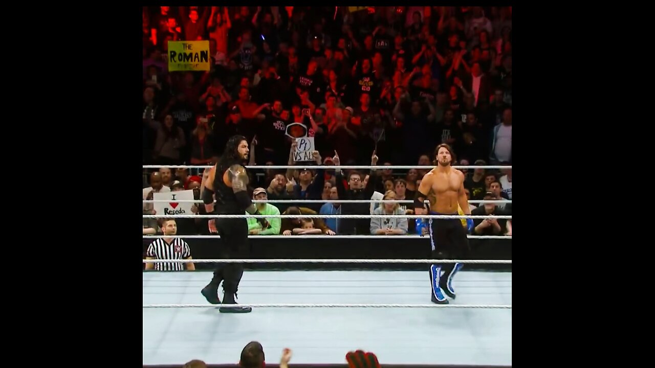 Aj style Vs Roman reigns