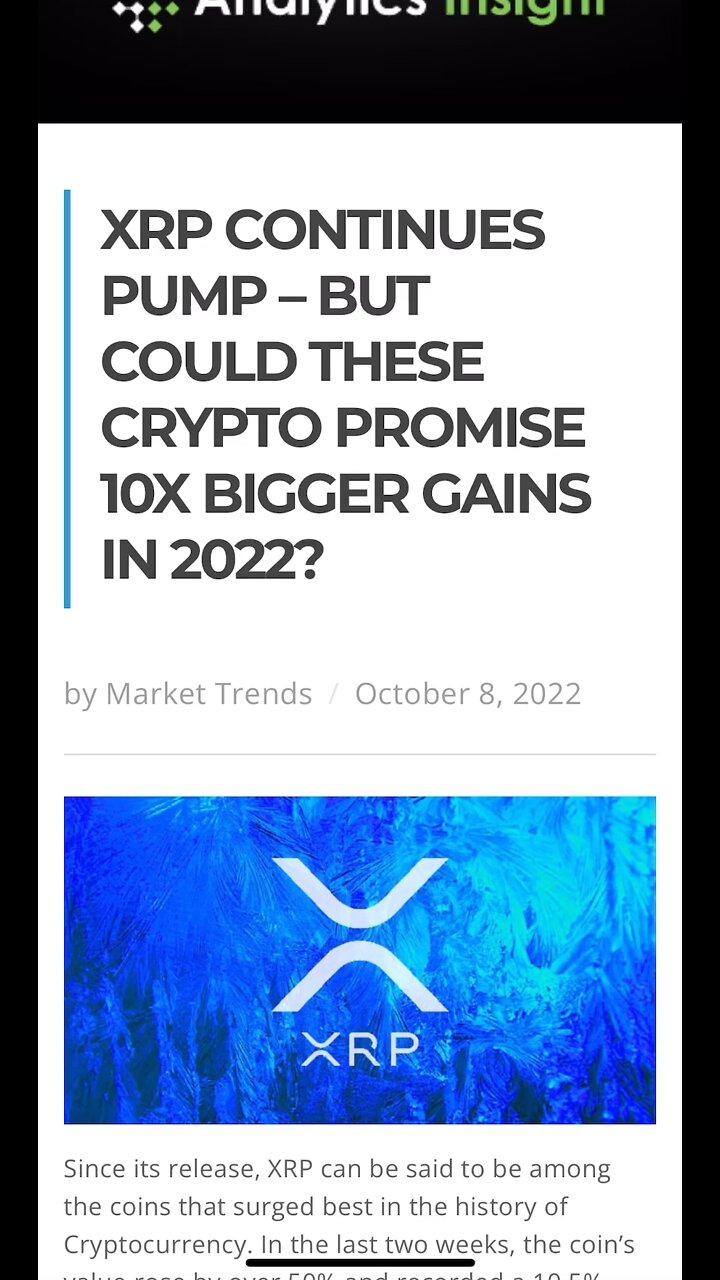 RIPPLE XRP NEWS! - Rumble