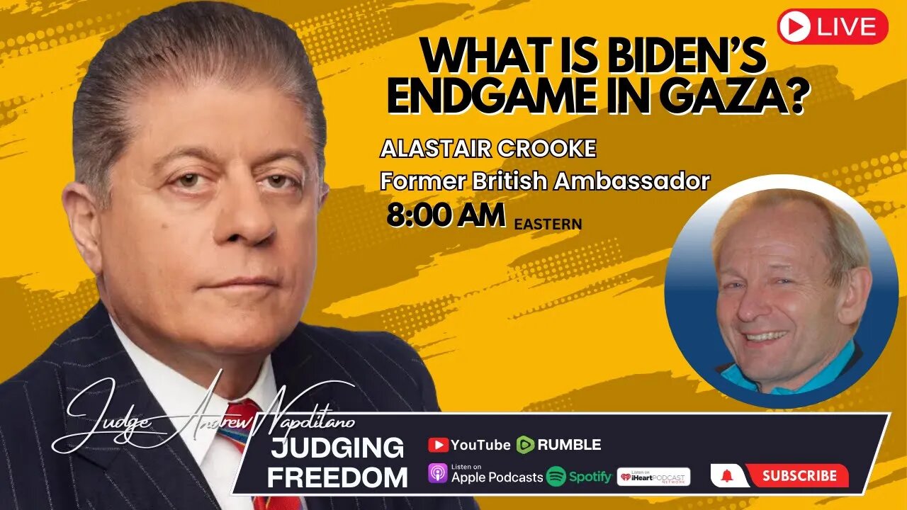 Alastair Crooke: (fmr. British Diplomat) - What is Biden’s endgame in Gaza?