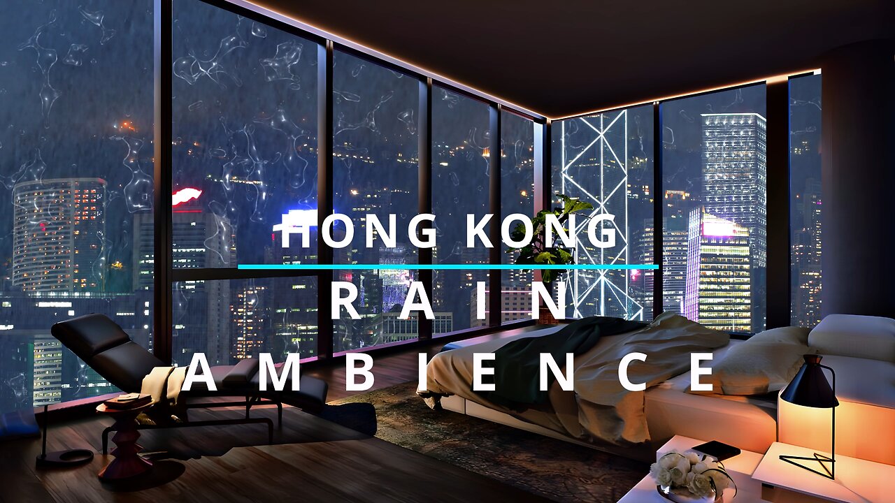 Rain Sound for Soothing Relaxed Sleep Ambience | Hong Kong | Therapy