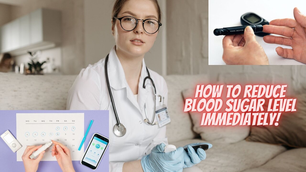 How to reduce blood sugar level immediately ....