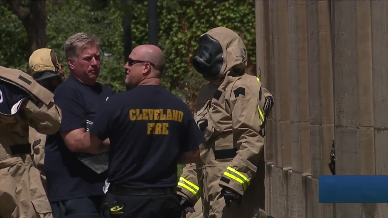 Cleveland Fire responds to hazardous material spill at Cleveland State University