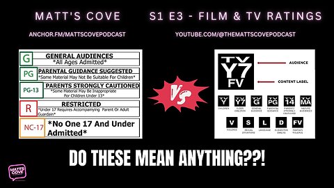 [E] MATT'S COVE - (S1 E3) - FILM & TV RATINGS (DO THEY MEAN ANYTHING??!) - [AUDIO]