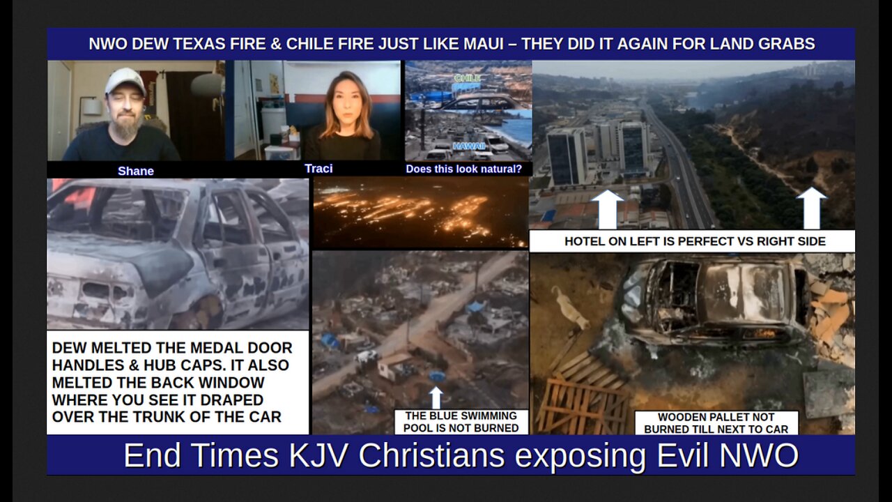 NWO DEW TEXAS FIRE & CHILE FIRE JUST LIKE MAUI – THEY DID IT AGAIN FOR LAND GRABS